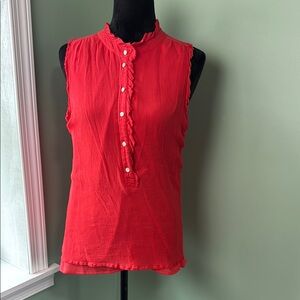 J.Crew, dark peach silk blouse, size 16